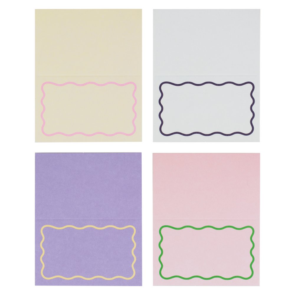 Wavy Pastel Place Cards (10 pack)