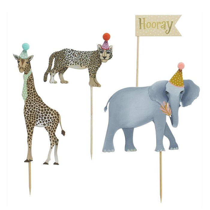 Animal Cake Toppers Picks Animals Cake Decorations for Animals Theme Party  Baby Showers Kid Birthday Party Supplies (Jungle Safari) : Amazon.in: Toys  & Games